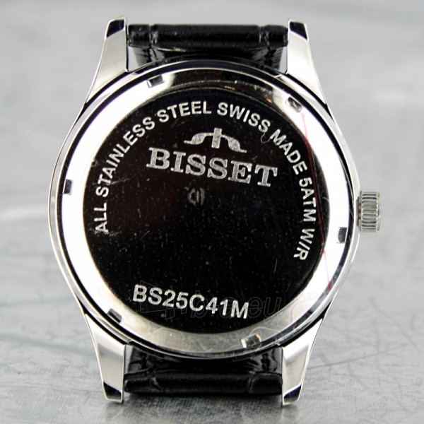Vyriškas laikrodis BISSET Aneadam Steel BSCC41 MS WHBK BK paveikslėlis 6 iš 7