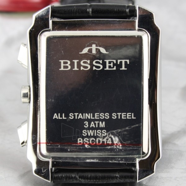 Vyriškas laikrodis BISSET BURION BSCD14 MTT WH BK paveikslėlis 2 iš 7