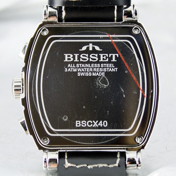 Vyriškas laikrodis BISSET Cammel BSCX40 MS BK BK paveikslėlis 7 iš 7