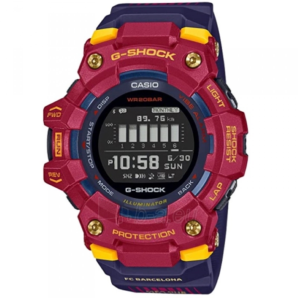Vyriškas laikrodis Casio G-Shock G-SQUAD GBD-H1000BAR-4ER MATCHDAY INSIDE FC BARCELONA LIMITED EDITION paveikslėlis 12 iš 12