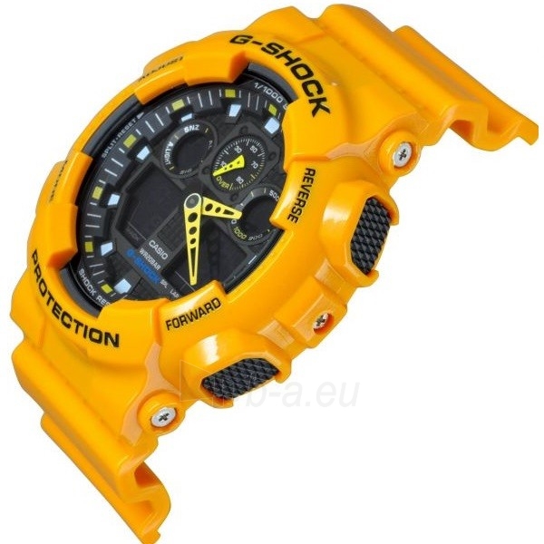 Vyriškas laikrodis Casio G-shock GA-100A-9AER paveikslėlis 6 iš 7