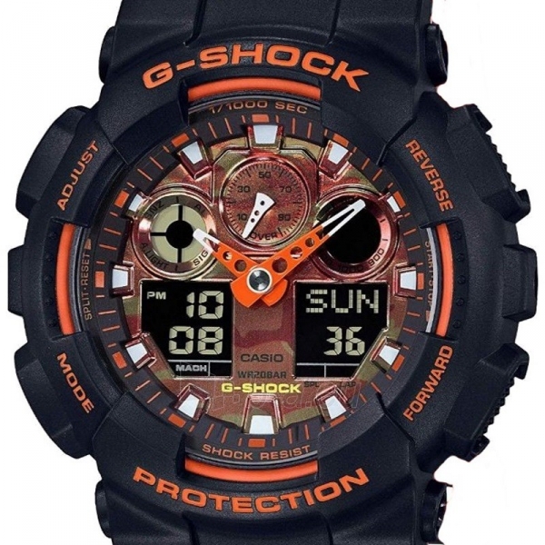 Male laikrodis Casio G-Shock GA-100BR-1AER paveikslėlis 5 iš 5