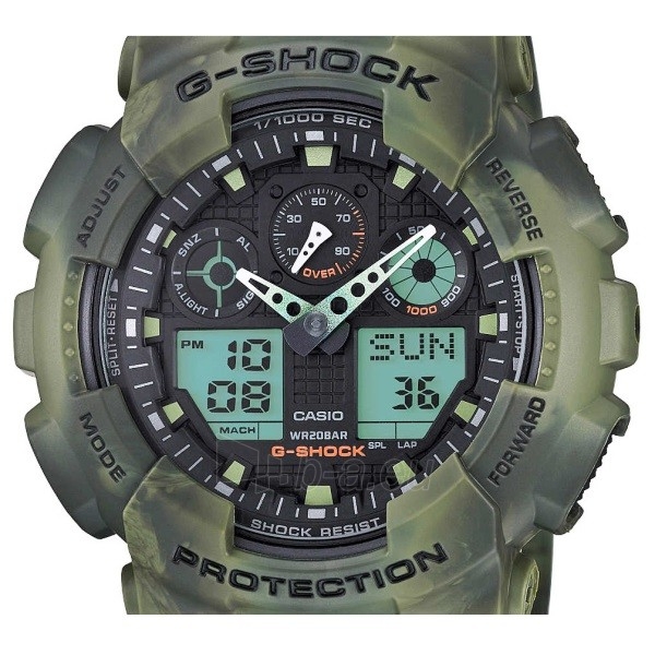 Male laikrodis Casio G-Shock GA-100MM-3AER paveikslėlis 3 iš 6