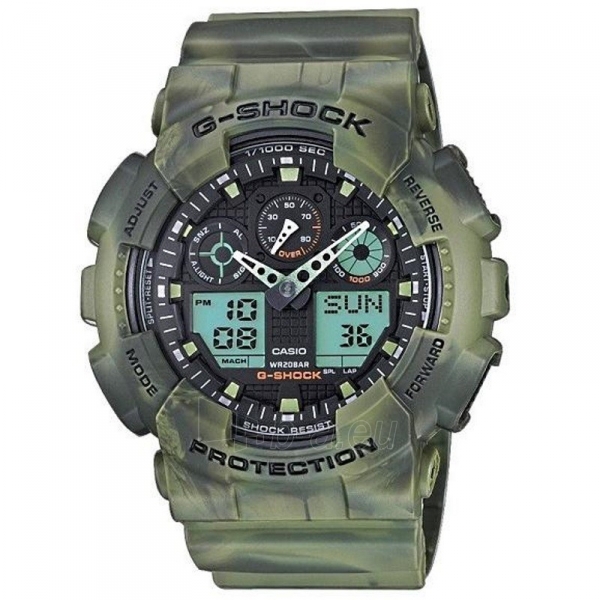 Male laikrodis Casio G-Shock GA-100MM-3AER paveikslėlis 5 iš 6