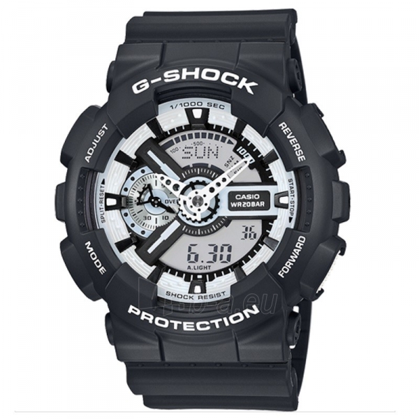 Vīriešu pulkstenis Casio G-Shock GA-110BW-1AER paveikslėlis 1 iš 6