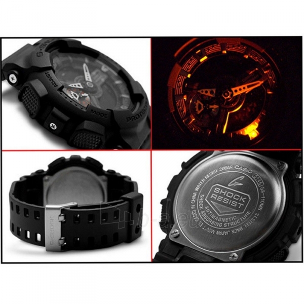 Male laikrodis Casio G-Shock GA-110MB-1AER paveikslėlis 3 iš 6