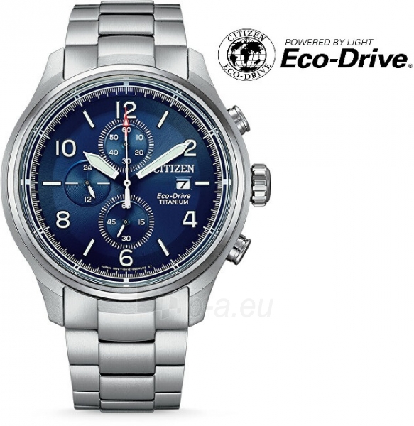 Male laikrodis Citizen Eco-Drive Super Titanium CA0810-88L paveikslėlis 1 iš 4