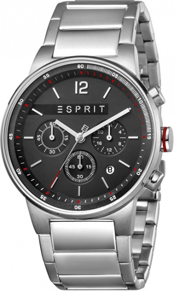 Male laikrodis Esprit Equalizer Black Silver MB. ES1G025M0065 paveikslėlis 1 iš 5
