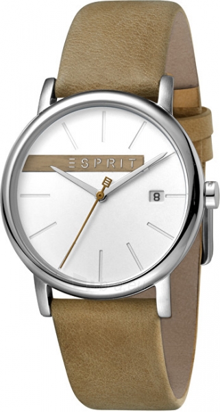 Male laikrodis Esprit Timber Silver Beige ES1G047L0015 paveikslėlis 1 iš 7