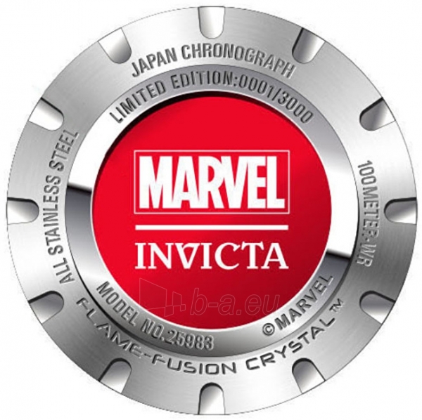 Male laikrodis Invicta Marvel Punisher 25983 paveikslėlis 3 iš 4