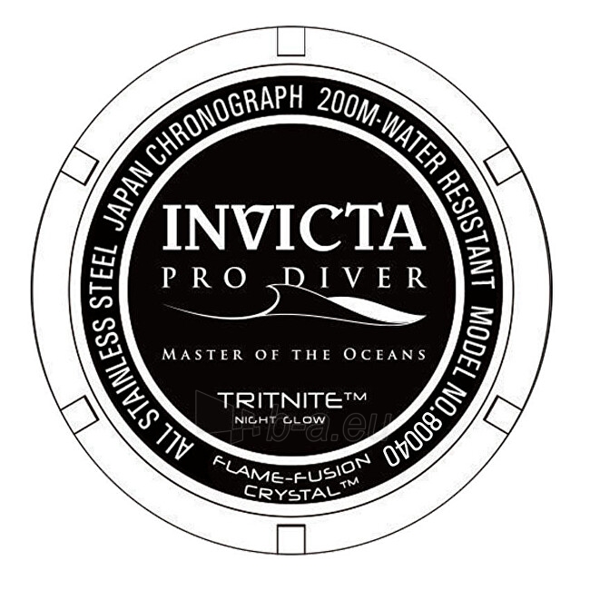Vyriškas laikrodis Invicta Pro Diver Scuba Quartz 80040 paveikslėlis 2 iš 3