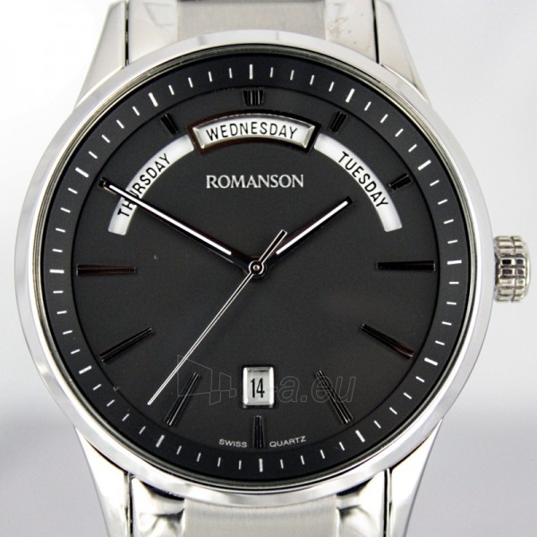 Vyriškas laikrodis Romanson TM8237 MW BK paveikslėlis 6 iš 7