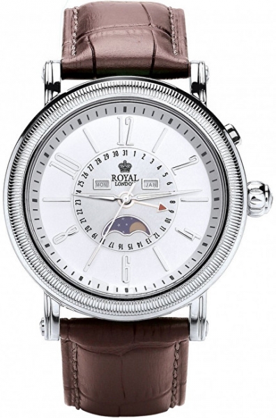 Vīriešu pulkstenis Royal London 41173-01 Pánské hodinky s fází měsíce paveikslėlis 1 iš 7