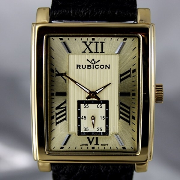 Vyriškas laikrodis RUBICON RN10B97 MG GD BK paveikslėlis 8 iš 8