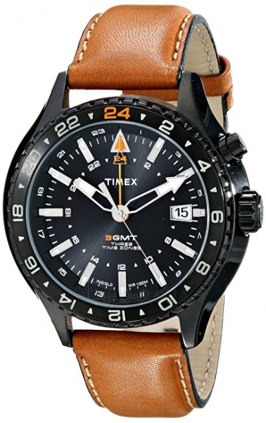 Vyriškas laikrodis Timex 3-GMT Intelligent Quartz T2P427 paveikslėlis 1 iš 4