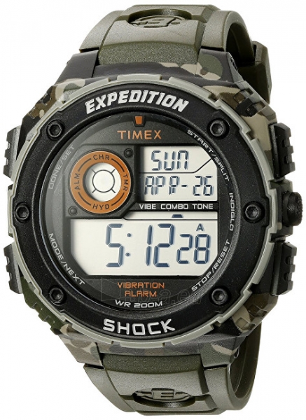 Male laikrodis Timex EXPEDITION SHOCK XL VIBRATING ALARM T49981 paveikslėlis 1 iš 3