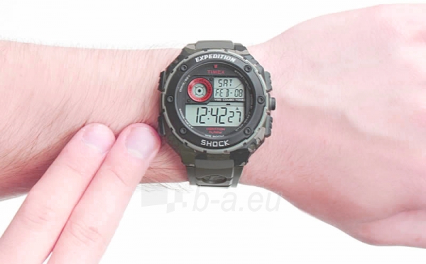 Male laikrodis Timex EXPEDITION SHOCK XL VIBRATING ALARM T49981 paveikslėlis 3 iš 3