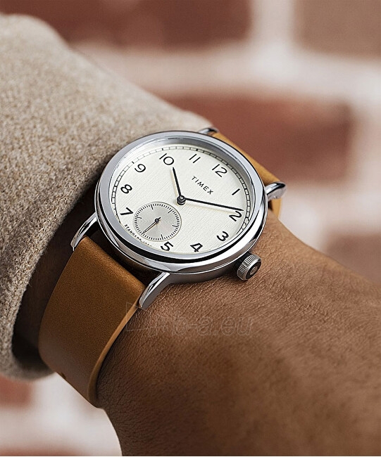 Vyriškas laikrodis Timex Standard Apple Skin Leather TW2V71500 paveikslėlis 7 iš 7