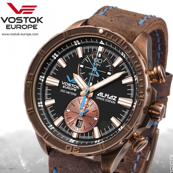 Male laikrodis Vostok Europe Almaz 6S11-320O266 paveikslėlis 6 iš 8