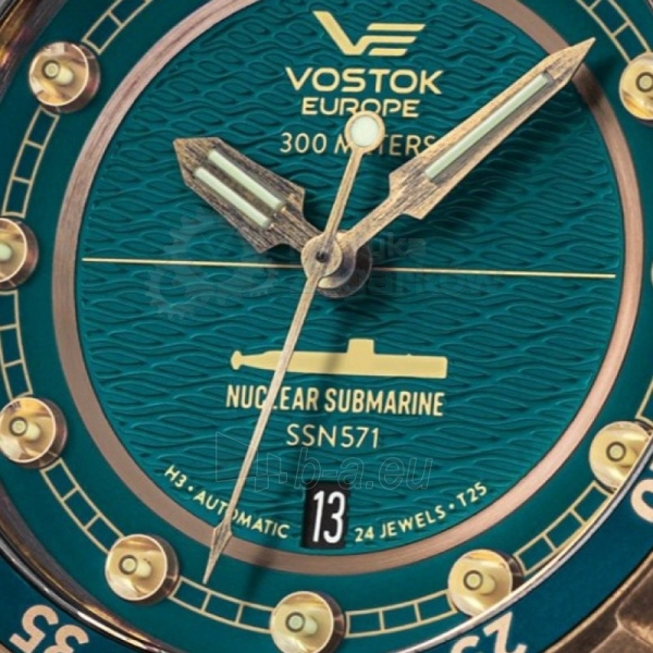 Vyriškas laikrodis Vostok Europe SSN 571 Nuclear Submarine NH35A-571O609 paveikslėlis 4 iš 6