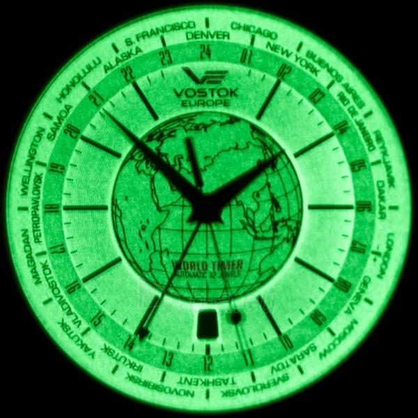 Vyriškas laikrodis Vostok Europe World Timer Automatic 2426-5604240 paveikslėlis 7 iš 8