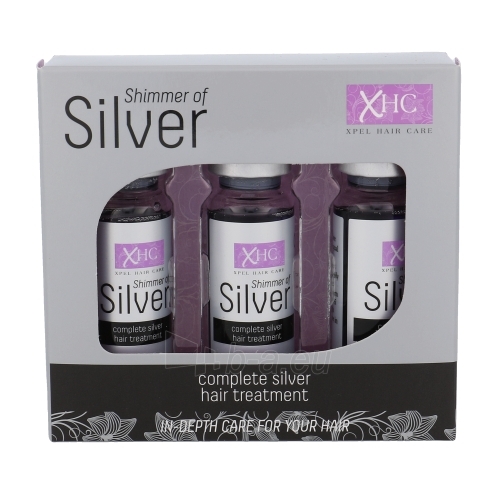 Xpel Shimmer Of Silver Hair Treatment Shots Cosmetic 36ml paveikslėlis 1 iš 1