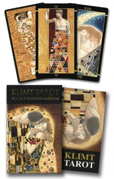 Žaidimas 1780 Golden Tarot of Klimt Mini Deck: Pocket Gold Edition paveikslėlis 1 iš 2