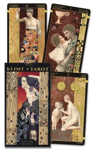 Žaidimas 1780 Golden Tarot of Klimt Mini Deck: Pocket Gold Edition paveikslėlis 2 iš 2