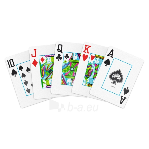 Žaidimo kortos Copag 1546 Elite Poker size - Jumbo index (juodos) paveikslėlis 2 iš 11