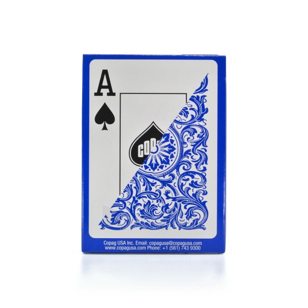 Žaidimo kortos Copag 1546 Elite Poker size - Jumbo index (mėlynos) paveikslėlis 7 iš 8