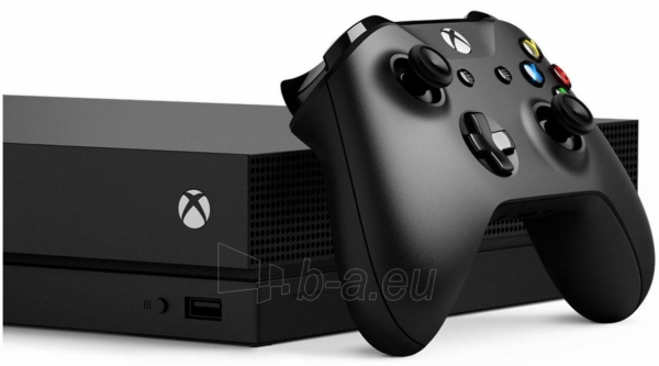 Žaidimų konsolė Microsoft Xbox One X 1TB black paveikslėlis 3 iš 3