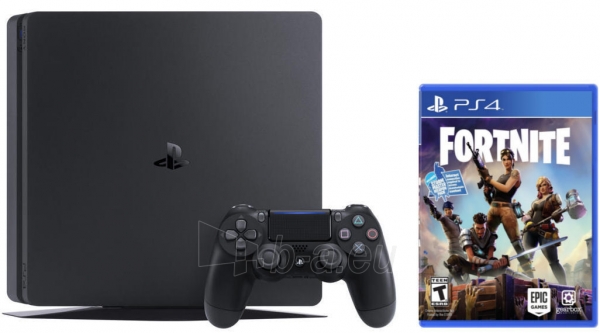 Žaidimų konsolė Sony Playstation 4 PRO 1TB (PS4) Black + Fortnite paveikslėlis 1 iš 5