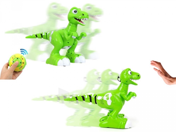 Interaktyvus dinozauras valdomas nuotoliniu būdu Dancing Dinosaur RC0502 paveikslėlis 6 iš 12