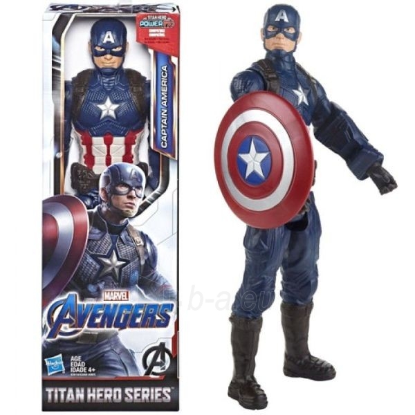 Žaislinė figurėlė E3919 / E3309 Marvel Avengers: Endgame Titan Hero Series Captain America paveikslėlis 1 iš 1