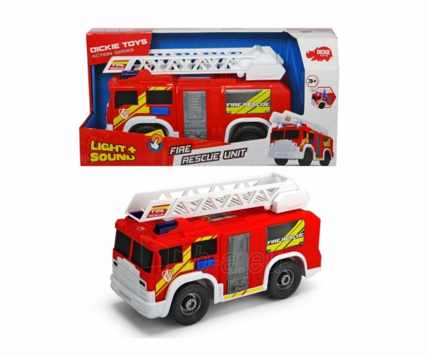 Žaislinė gaisrinė mašina 30 cm | Fire Rescue Unit | Dickie 3306000 paveikslėlis 2 iš 3