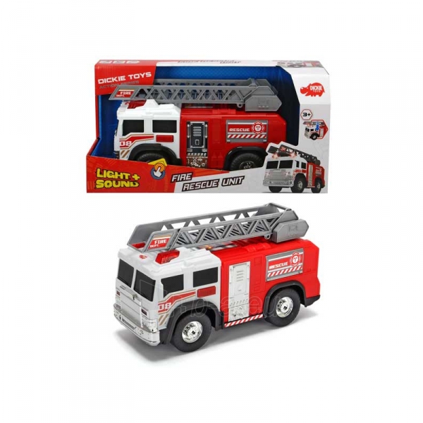 Žaislinė gaisrinė mašina 30 cm | Šviesos ir garso efektai | Dickie 3306005 paveikslėlis 2 iš 5