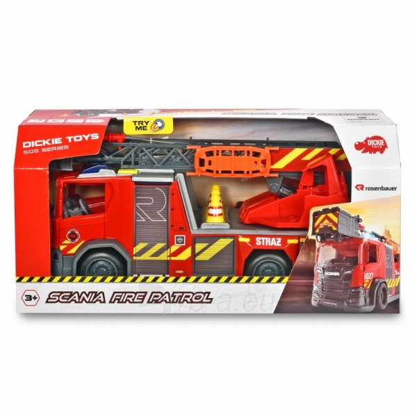 Žaislinė gaisrinė mašina 35 cm | Scania Fire Patrol | Dickie 3716017 paveikslėlis 3 iš 4