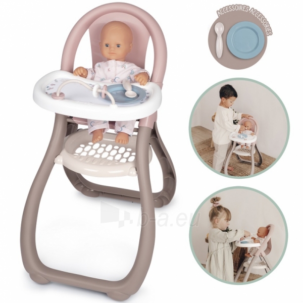 Žaislinė lėlės maitinimo kėdutė | Baby Nurse | Smoby paveikslėlis 1 iš 7