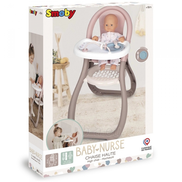 Žaislinė lėlės maitinimo kėdutė | Baby Nurse | Smoby paveikslėlis 7 iš 7