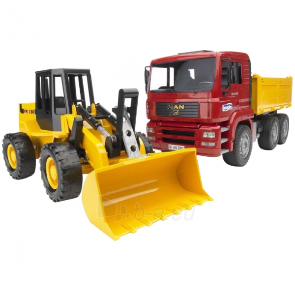 Žaislinė transporto priemonė Construct.truck and articulated road loader FR130 paveikslėlis 1 iš 1