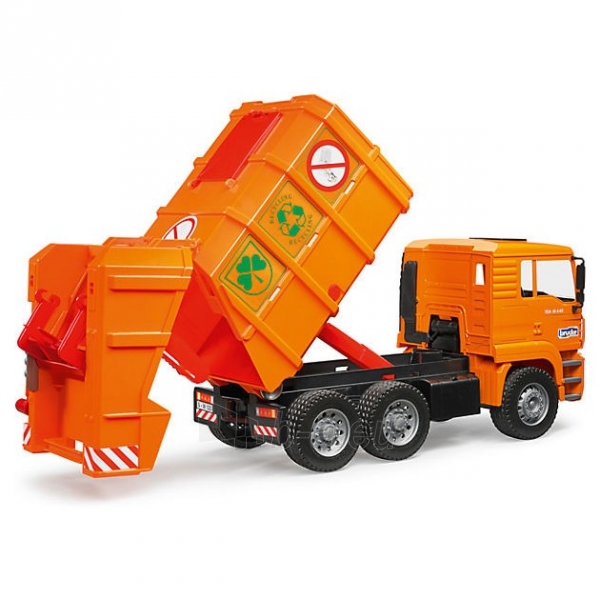 Žaislinis automobilis Man garbage truck orange paveikslėlis 4 iš 4