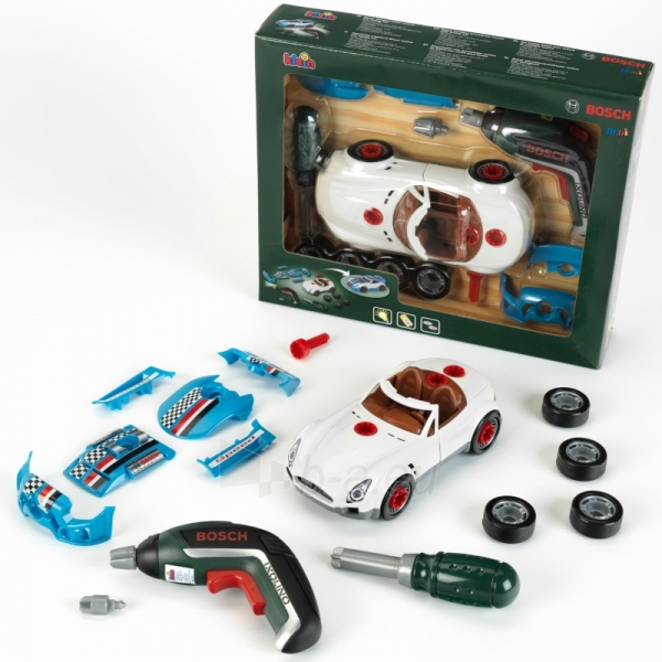 Žaislinis autopuošybos rinkinys su Ixolinu atsuktuvu 2 in 1 | Bosch | Klein paveikslėlis 6 iš 6