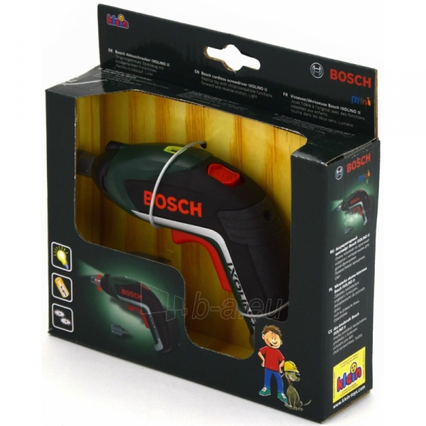 Žaislinis elektrinis atsuktuvas su šviesos diodu | Ixolino Bosch | Klein 8300 paveikslėlis 2 iš 4