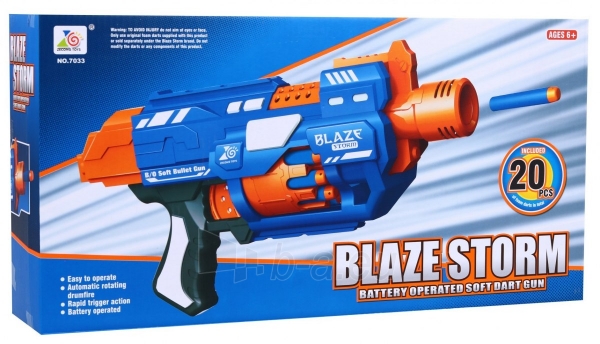 Žaislinis ginklas "Blaze Storm", mėlynas paveikslėlis 4 iš 6