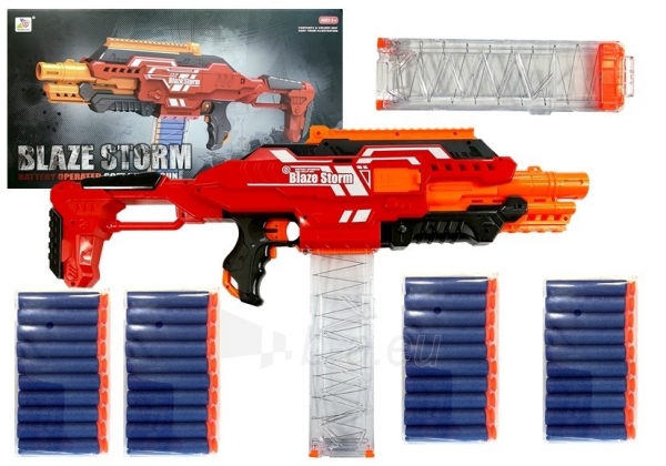 Žaislinis ginklas Roller Foam Dart, raudonas paveikslėlis 1 iš 12
