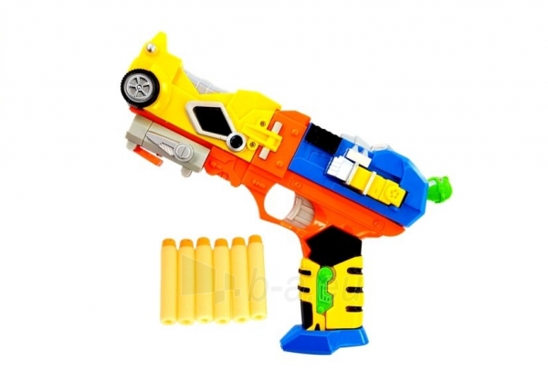 Žaislinis ginklas-transformeris su kauke paveikslėlis 10 iš 12