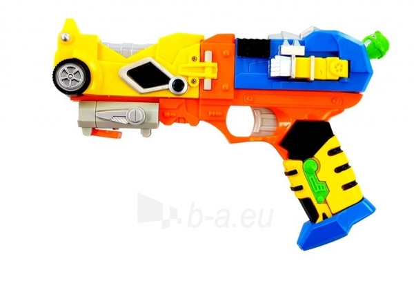 Žaislinis ginklas-transformeris su kauke paveikslėlis 6 iš 12