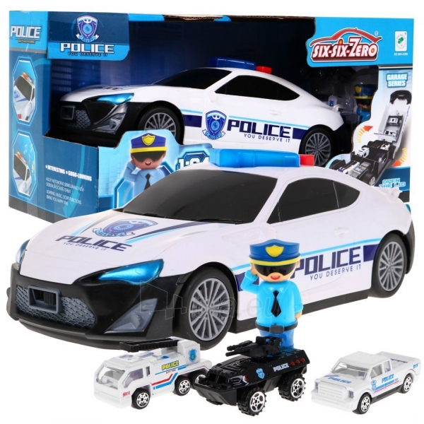 Žaislinis lankstomas policijos automobilis paveikslėlis 1 iš 9