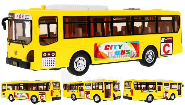 Žaislinis mokyklinis autobusas, „Blue Gimbus“, geltonas paveikslėlis 2 iš 9