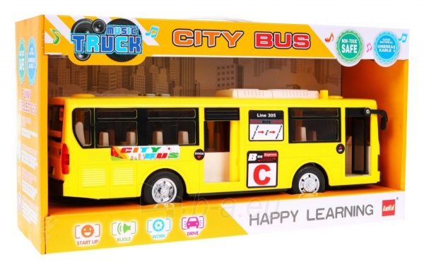 Žaislinis mokyklinis autobusas, „Blue Gimbus“, geltonas paveikslėlis 5 iš 9